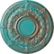 Ekena Millwork Dauphine Ceiling Medallion (Fits Canopies up to 13 1/4"), 33 7/8"OD x 1 3/8"P, Copper Green Patina CM33DACGS - alternate 1